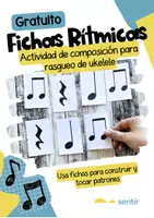 Vista previa - Juegos / Gamificación - Fichas Rítmicas para Rasgueos en Ukelele | Imprimibles - Portada