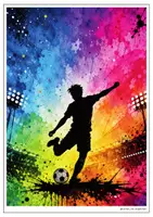 Vorschau - Mal- und Bastelvorlagen - WM Kunst Fußballspieler Farben mischen Weltmeisterschaft Fußball 2026 - Seite 3