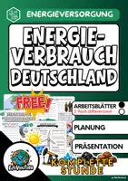 Vorschau - Stundenentwürfe - Energieverbrauch - Energiebedarf in Deutschland - Deckblatt