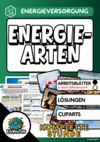 Vorschau - Stundenentwürfe - Energiearten: Primärenergie - Sekundärenergie - Nutzenergie - Deckblatt