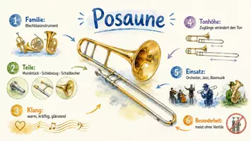 Vorschau - Arbeitsblätter - Lernposter + Arbeitsblätter zum Thema "Posaune" + Lösung & MP3 + Mindmap + Infografik - Seite 2