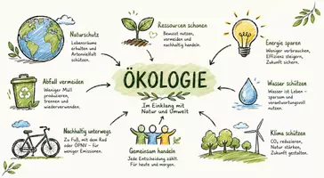 Vorschau - Arbeitsblätter - Lernposter + AB mit Fragen zum Thema "Ökologie" + Lösungsblatt + Mindmap + Infografik - Seite 2