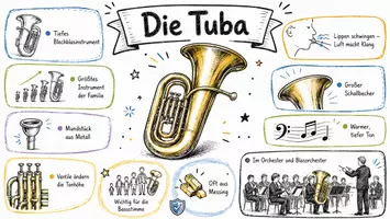 Vorschau - Arbeitsblätter - Lernposter + Arbeitsblätter zum Thema "Tuba" + Lösung & MP3 + Mindmap + Infografik - Seite 2