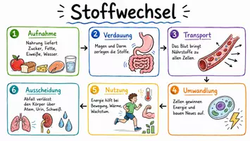 Vorschau - Arbeitsblätter - Lernposter + Arbeitsblätter zum Thema "Stoffwechsel" + Lösung & MP3 + Mindmap + Infografik - Seite 2