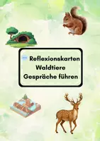 Vorschau - Stundenentwürfe - Reflexionskarten „Waldtiere“ – Gesprächsanlässe für die Grundschule - Deckblatt