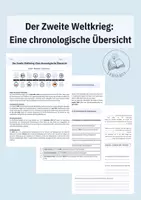 Vorschau - Arbeitsblätter - Der Zweite Weltkrieg - Eine chronologische Übersicht - Deckblatt