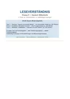 Vorschau - Arbeitsblätter - Leseverständnis Klasse 8 | 3 Texte | Sachtext Soziale Medien | Kurzgeschichte | Interview | 3 Niveaustufen differenziert | vollständige Lösungen | sofort einsetzbar - Deckblatt