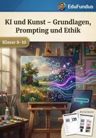 Vorschau - Stundenentwürfe - KI und Kunst: Grundlagen, Prompting & Ethik – Lerntheke für Klasse 8-10 - Deckblatt