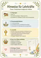Vorschau - Arbeitsblätter - Fronleichnam kindgerecht erklärt – Materialpaket für die Grundschule | Religion Klasse 2–4 - Seite 1