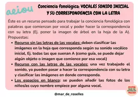 Vista previa - Tarjetas / Manipulativos - CAST LAS VOCALES: sonido inicial Conciencia Fonológica - página 1