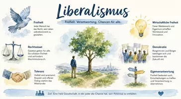 Vorschau - Arbeitsblätter - Arbeitsblatt "Liberalismus" + Onlineübung & MP3 + Infografik - Seite 3