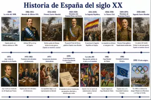 Vorschau - Merkblätter - Historia de España (siglo XX) - Línea de tiempo, Cronología, Quiz - Deckblatt