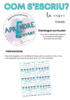 Vista previa - Refuerzo / NEE / Materiales de apoyo - Com s'escriu - la s - Portada