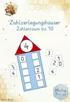 Vorschau - Stationenlernen - Zahlenhäuser zur Zahlzerlegung im Zahlenraum 10 - Deckblatt