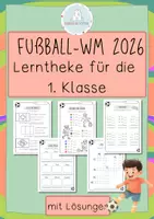 Vorschau - Arbeitsblätter - Fußball WM 2026- Lerntheke Fußball - Freiarbeit Klasse 1 - Deckblatt