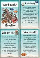 Vorschau - Spiele - Meerestiere | Ratespiel & Lesespiel: Wer bin ich? | Grundschule Klasse 2–4 | Sachunterricht & Deutsch - Seite 2