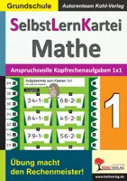 Vorschau - Arbeitsblätter - SelbstLernKartei Mathematik 1 kleines 1x1 | Mathematik Grundschule Klasse 1-4 | Kopfrechnen, Einmaleins, Addition, Subtraktion, Multiplikation, Karteikarten, Inklusion - Deckblatt
