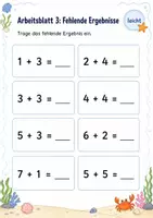 Vorschau - Arbeitsblätter - Plusaufgaben bis 10 Klasse 1 – Mathematik – 5 Arbeitsblätter als PDF - Seite 3