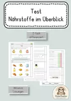 Vorschau - Stundenentwürfe - Materialpaket: 3 Experimente zu den wichtigsten Nährstoffen + Test - Noris Nährstoffgläser - Seite 1