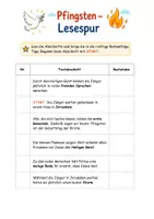 Vorschau - Arbeitsblätter - Pfingsten | interaktive Lesespur | Religion | 3-fach differenziert | Förderschule, Grundschule & Sekundarstufe I | Klasse 1-5 - Seite 3