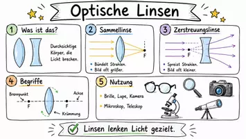 Vorschau - Arbeitsblätter - Arbeitsblätter zum Thema "Linse" + Lösung & MP3 + Mindmap + Infografik - Seite 1
