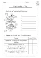 Vorschau - Arbeitsblätter - Kartoffel Test - Seite 2