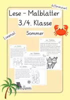 Vorschau - Arbeitsblätter - Lese Malblätter (Liesmal) zum Sommer Kl.3/4 - Deckblatt