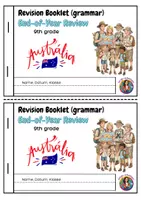 Vorschau - Arbeitsblätter - Revision Booklet grammar - 9th grade - Deckblatt