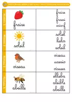 Aperçu - Jeux - Cartes à pinces – Ordre des lettres en cursive – Printemps / Été – GS - Page 3