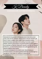 Vorschau - Arbeitsblätter - K-Beauty - Koreanische Schönheitsideale - Deckblatt
