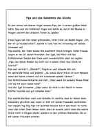Vorschau - Stundenentwürfe - Fips und das Geheimnis des Glücks - Seite 1
