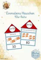 Vorschau - Spiele - Einmaleins Häuser - die 10er Reihe. Von der wiederholten Addition zur Multiplikation. - Deckblatt
