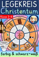 Vorschau - Mal- und Bastelvorlagen - Christentum Grundschule Klasse 3 bis 6 LEGEKREIS - Weltreligionen Ethik Religion - Deckblatt