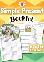 Vorschau - Arbeitsblätter - Simple Present | Booklet No. 2 - Arbeitsblätter | Englisch (Klasse 5) - Deckblatt