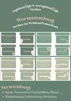 Vorschau - Spiele - Unregelmäßige & regelmäßige Verben im Präsens & Präteritum - Deckblatt
