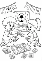 Vorschau - Mal- und Bastelvorlagen - Ausmalbilder Fußball WM 2026 ⚽🎨 - Seite 2
