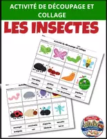 Aperçu - Feuilles d'exercices - Les insectes Découpe et colle - Page de couverture