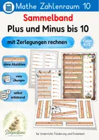 Vorschau - Arbeitsblätter - Sammelband Plus und Minus bis 10, mit Zerlegungen rechnen - Seite 1