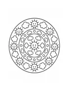 Vorschau - Mal- und Bastelvorlagen - Sommer-Mandalas – Ausmalbuch Grundschule Klasse 1-4 | Ferien & Entspannung - Seite 3