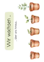 Vorschau - Stationenlernen - Wachstums - Pflanzen Set zum Ausschneiden - Deckblatt