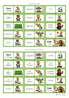 Vorschau - Bildkarten - Fußball WM Domino: Lesespiel – 6-fach differenziert DaZ - Seite 2