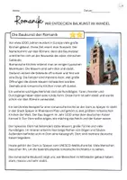 Vorschau - Arbeitsblätter - Wir entdecken die Baukunst der Romanik - Seite 1