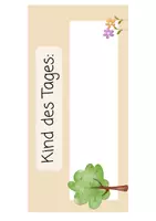 Vorschau - Bildkarten - Kind des Tages - Laminieren und ausfüllen! - Deckblatt