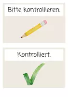 Vorschau - Stationenlernen - Kontrollstationenschilder - Deckblatt