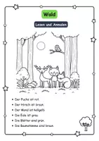 Vorschau - Unterrichtsreihen - Tiere im Wald Kl 2 -Lesen, Schreiben, Malen - Seite 1