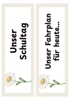 Vorschau - Poster - Tagestransparenz / Stundenplan des Tages - Seite 1