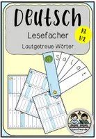 Vorschau - Aufgabenkarten - Deutsch: Lesefächer "Lautgetreue Wörter2 - Deckblatt