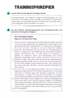Vorschau - Arbeitsblätter - Grundlagen der Trainingslehre ⎮ Trainingsprinzipien - Seite 1