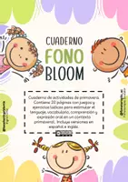 Vista previa - Hojas de trabajo - Fonobloom cuadernillo con 20 actividades - Portada