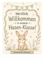 Vorschau - Arbeitsblätter - Klassentier - Hase - Komplettpaket - Deckblatt